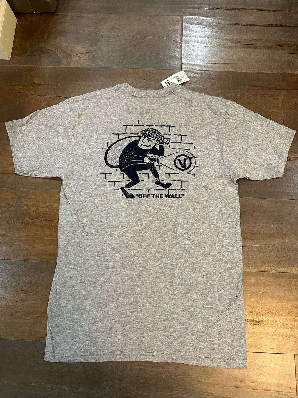 Vans Gray Short Sleeve Tee - sneaking around